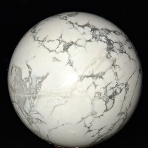White and Gray Howlite Sphere